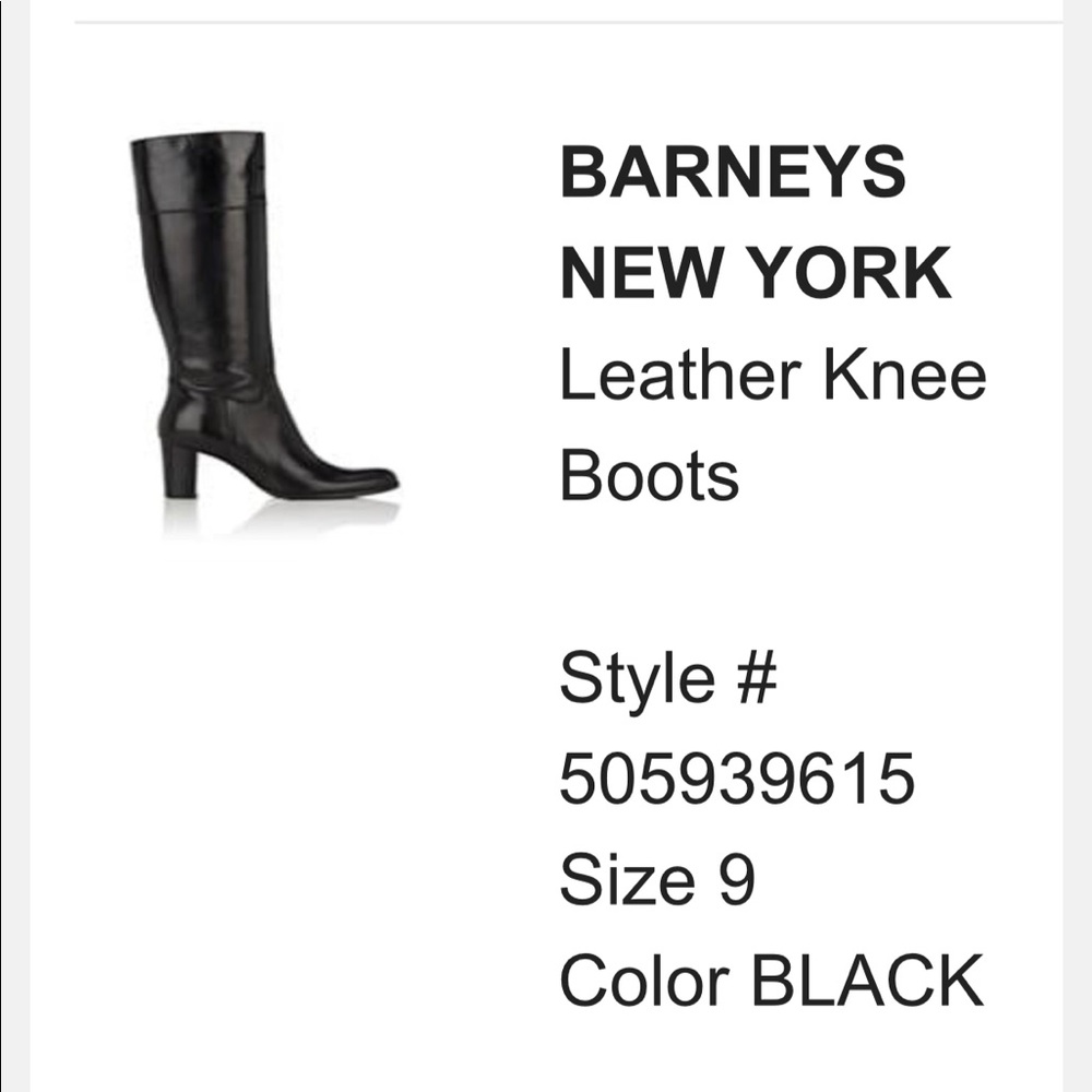 Brand new Barney’s Leather boots